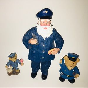 Santa & Friends Police Outfits Figurine Decor